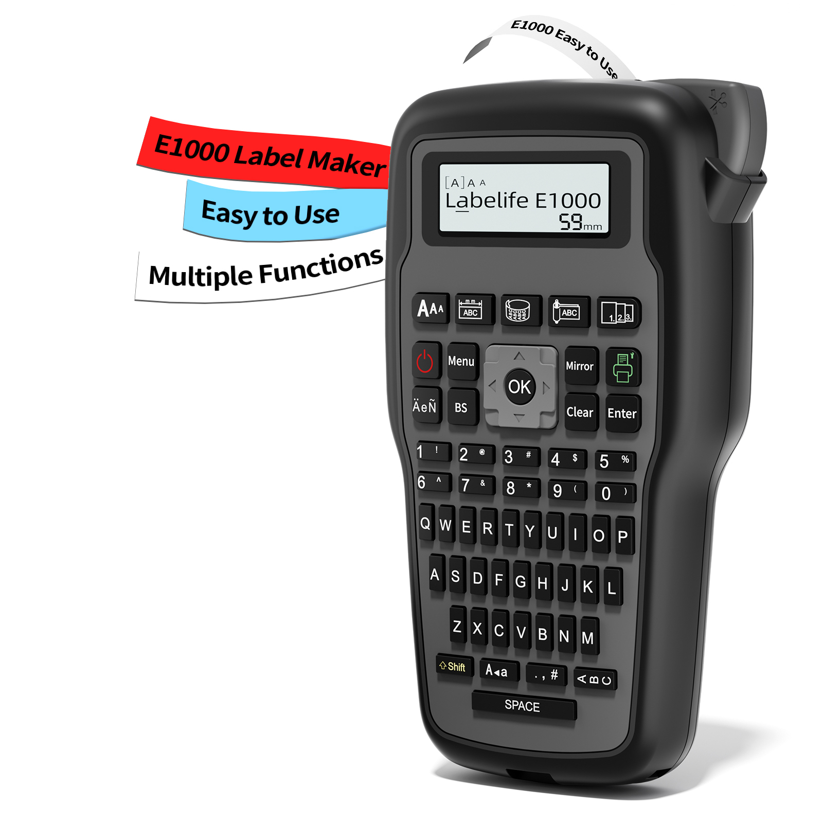 Label Maker - E1000 Pro Industrial Label Maker Machine
