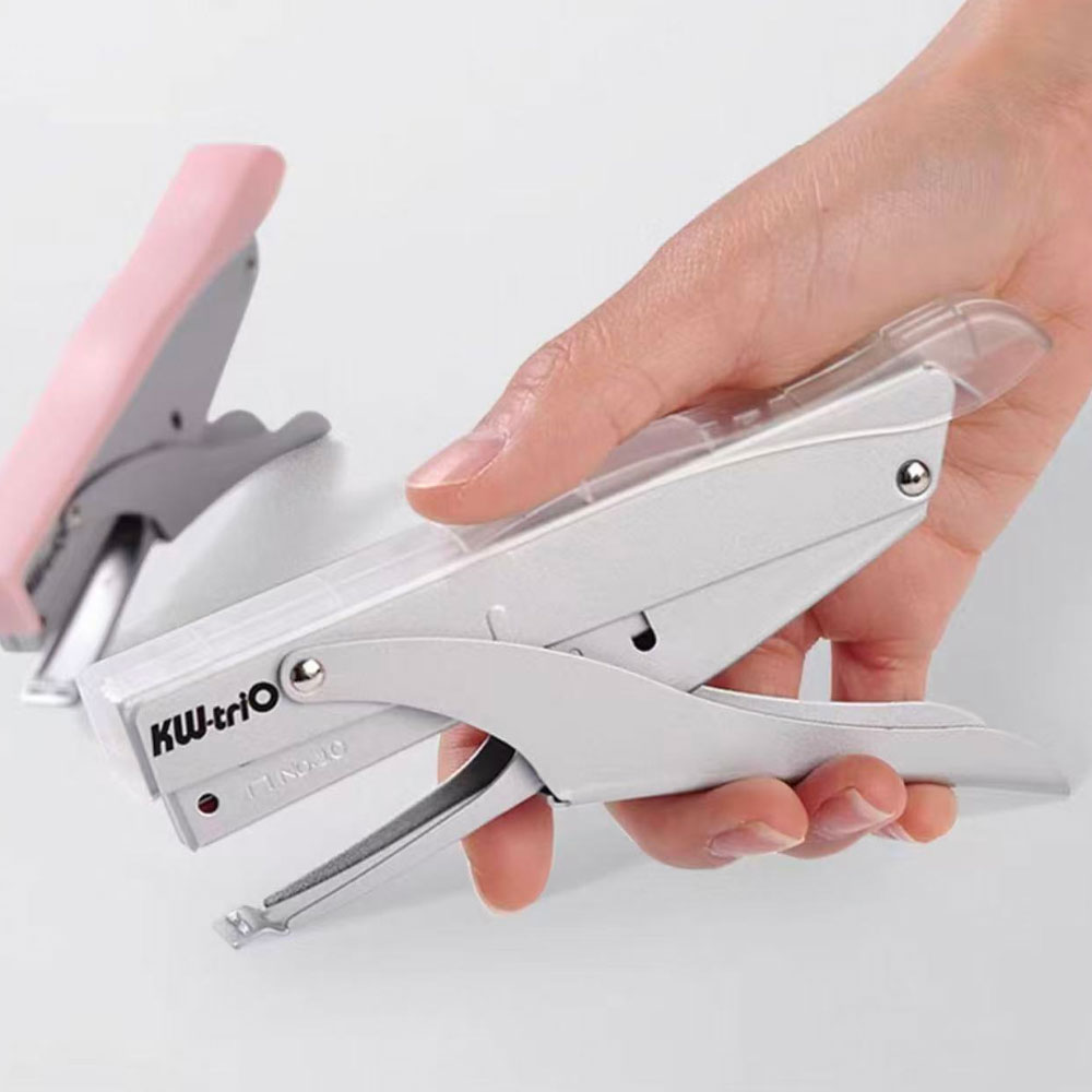 Stapler Heavy Duty - 1pc metal handheld stapler, lever-operated for