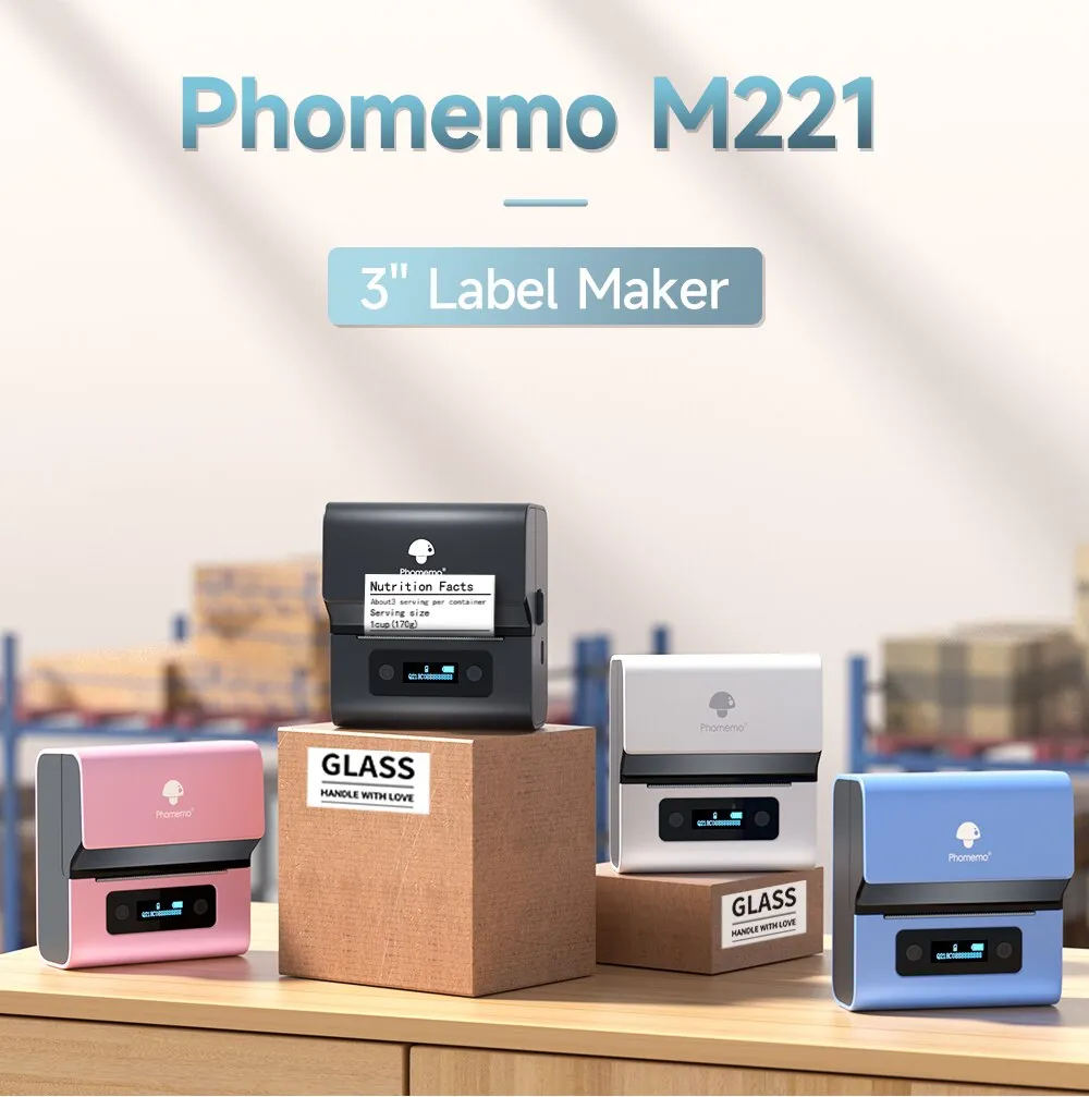 Real Phomemo M221 3inch Waterp - Label Maker 评论和价格