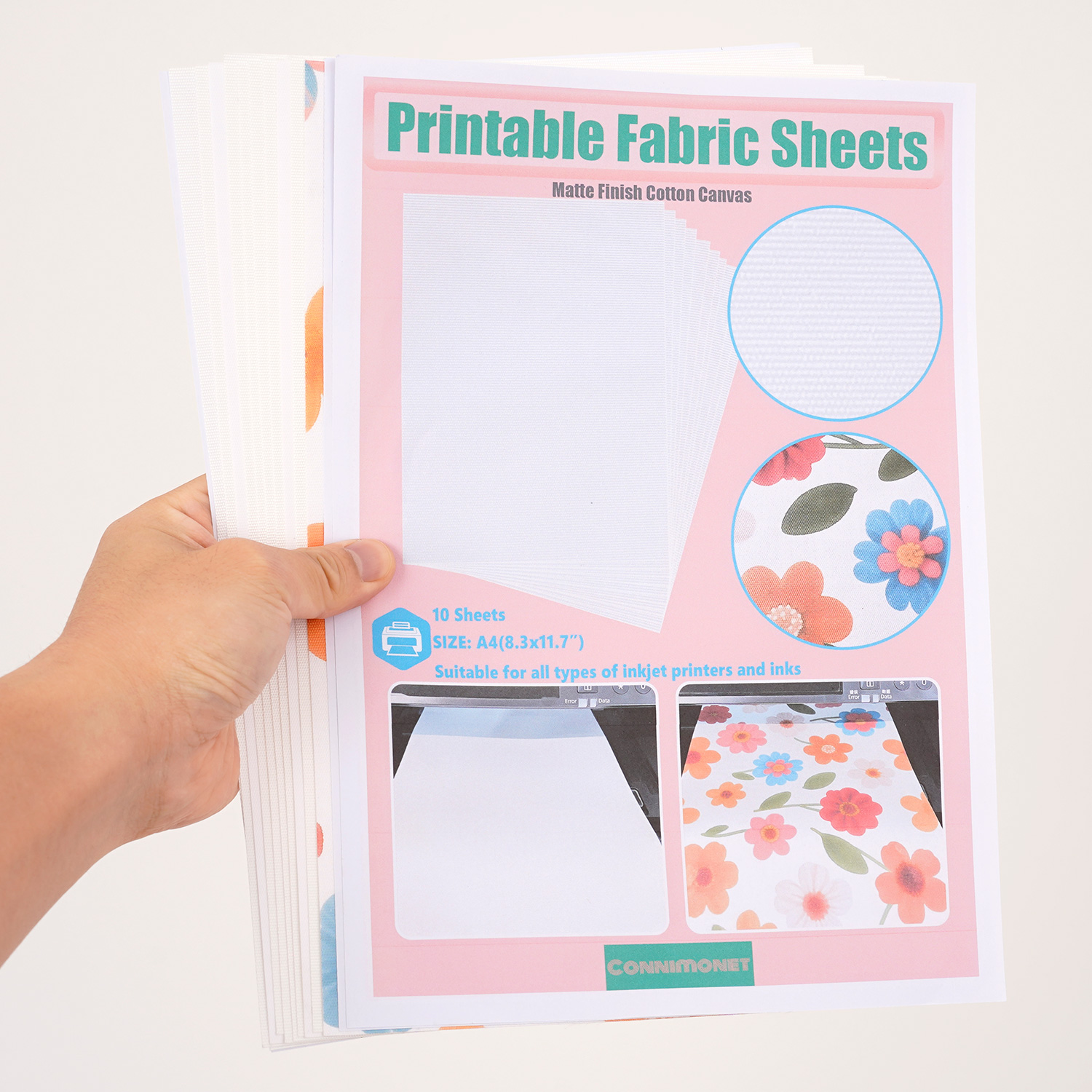 5pcs/10pcs Printable White Cot - Commercial Fabric Printing Machine 评论和价格