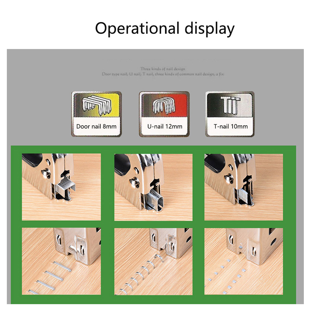 1000Pcs U/Door/T Shaped Nail S - Stapler Heavy Duty 评论和价格