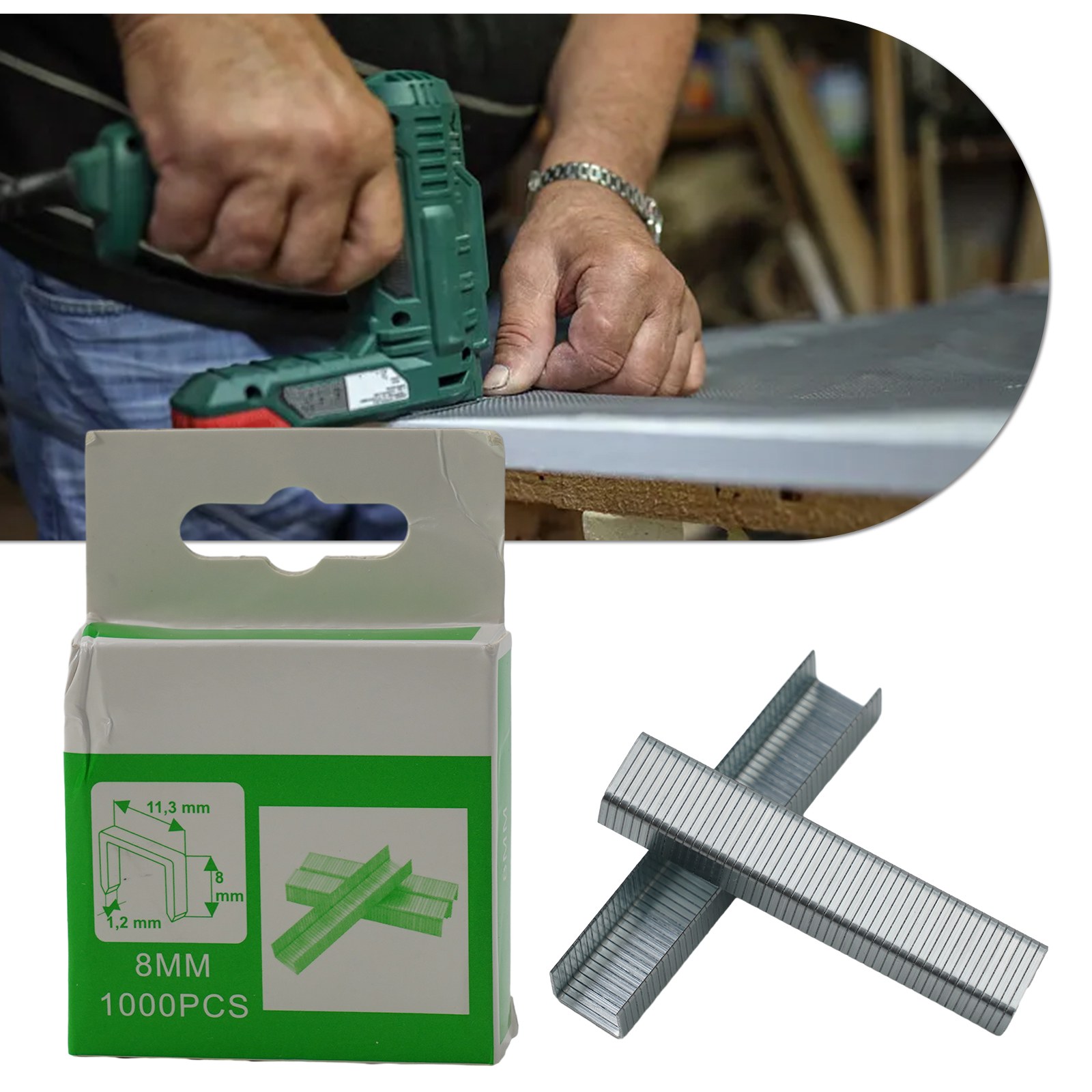 1000Pcs U/Door/T Shaped Nail S - Stapler Heavy Duty 评论和价格
