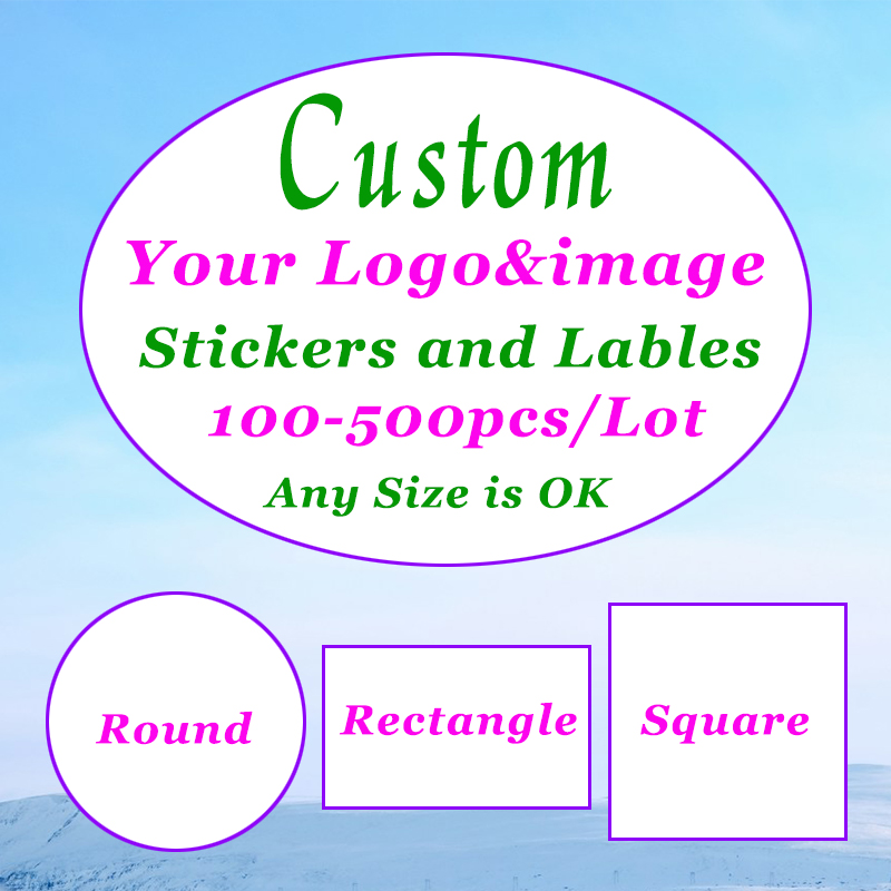 500-100Pcs Custom Stickers Cus - Label Maker 评论和价格