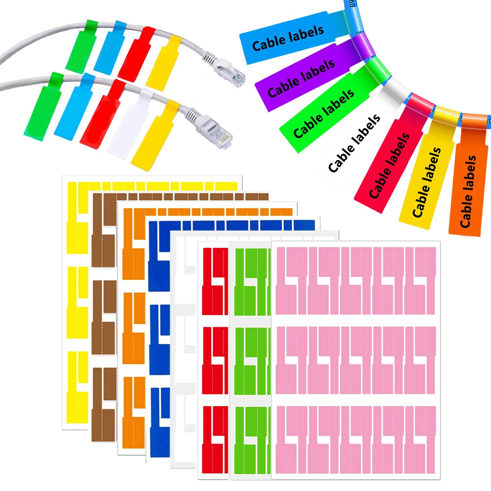 240pcs Self-Adhesive Cable Lab - Label Printer 评论和价格