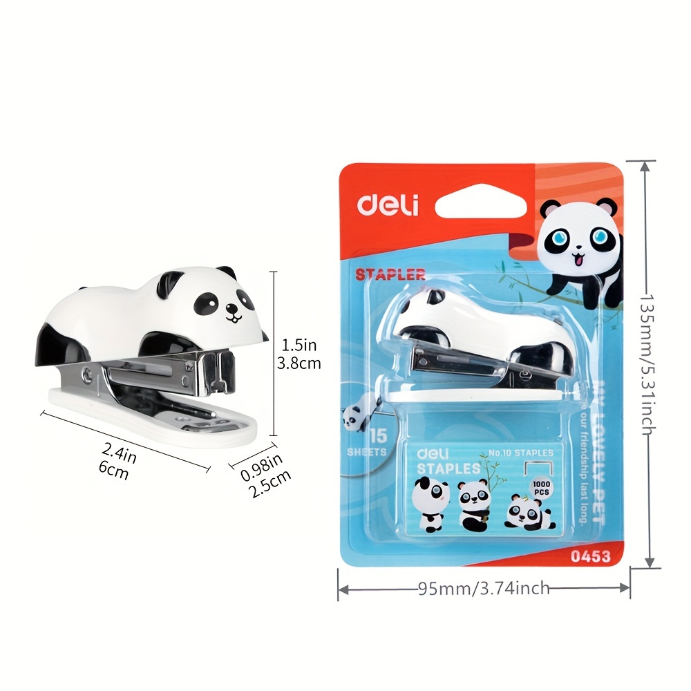 DELI Cartoon Mini Stapler Set  - Stapler Heavy Duty 评论和价格