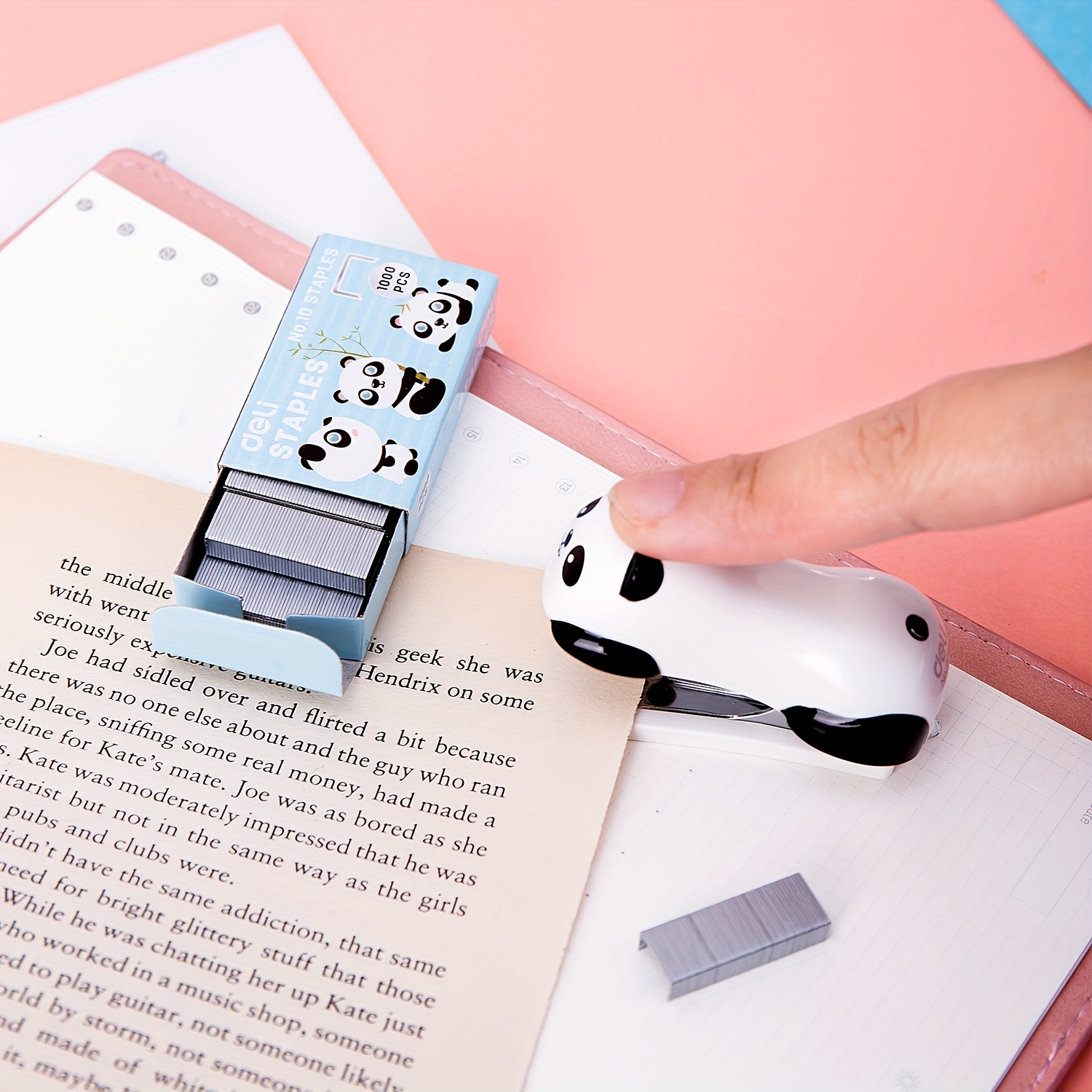 DELI Cartoon Mini Stapler Set  - Stapler Heavy Duty 评论和价格