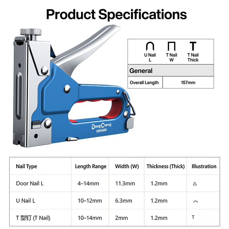3-in-1 Nail Gun Carbon Steel F - Stapler Heavy Duty 评论和价格